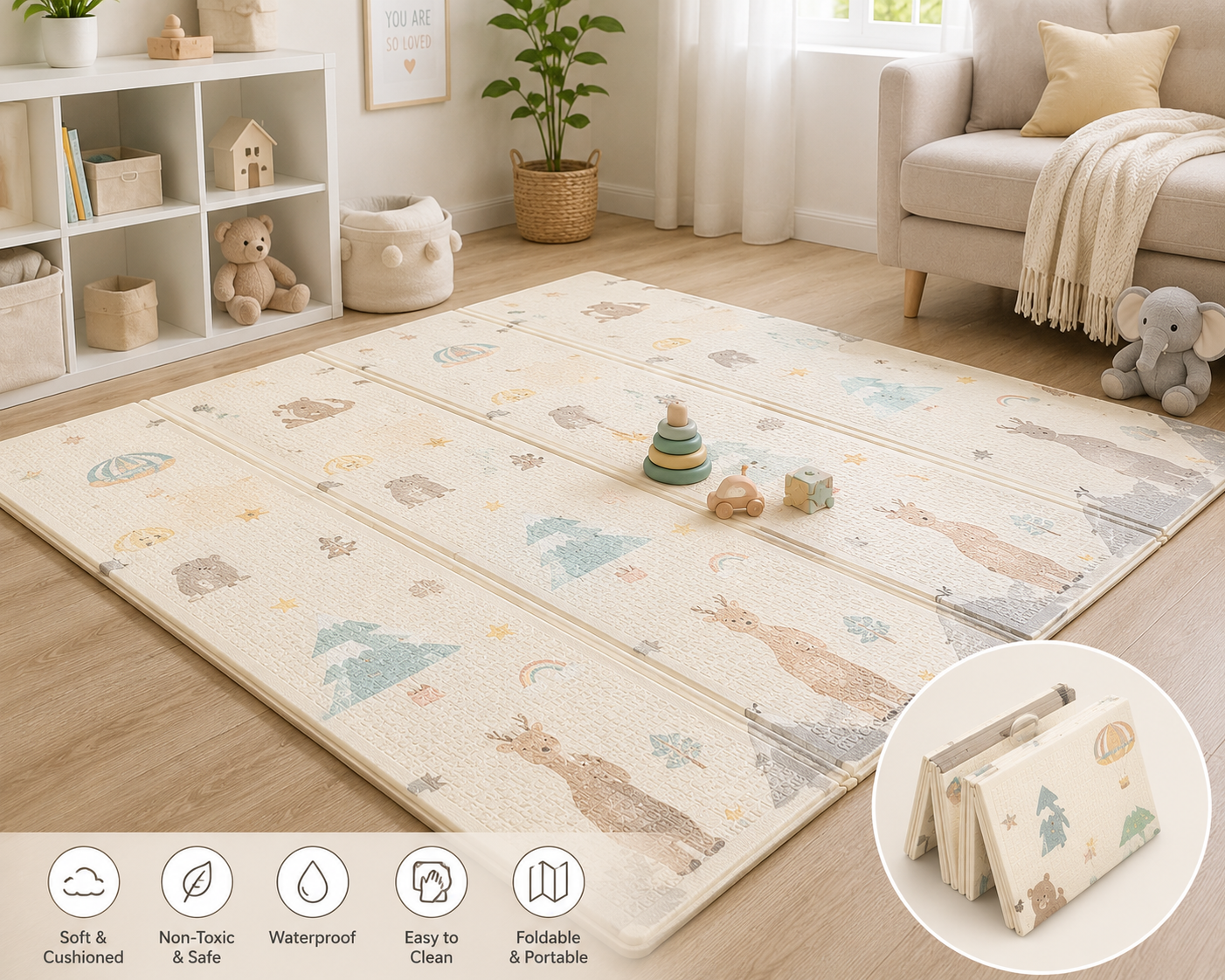 Foldable Baby Play Mat